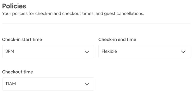 Airbnb Check-in Policy