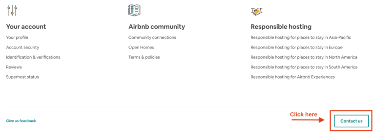 Airbnb Contact Number