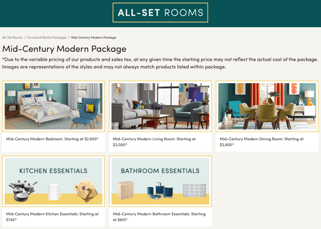 airbnb interior design set rooms