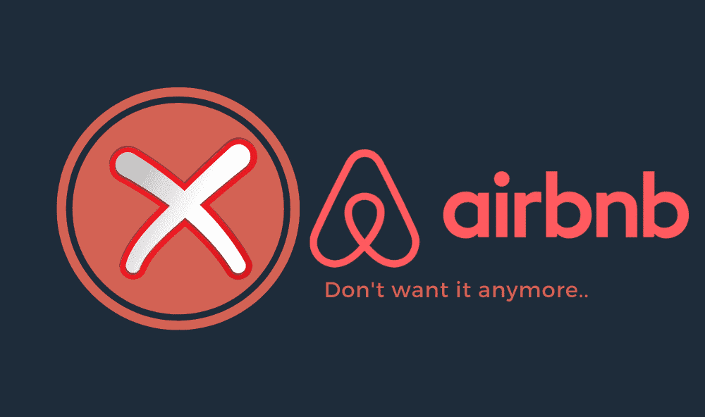 how to delete your airbnb account